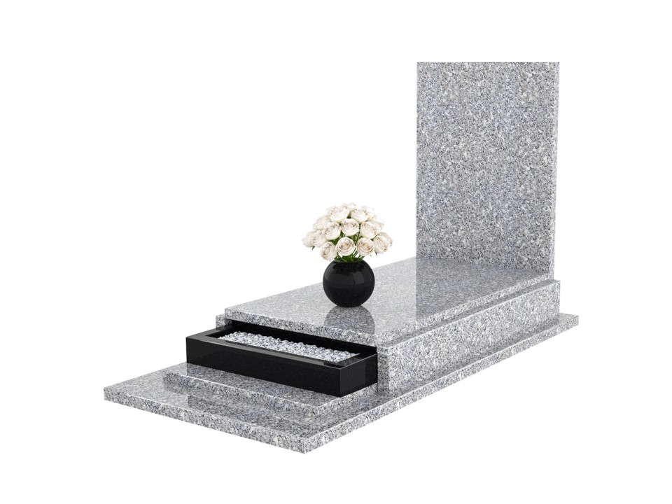 Tani nagrobek granitowy z gwarancją producenta. Granitowy, prosty pomnik cmentarny.